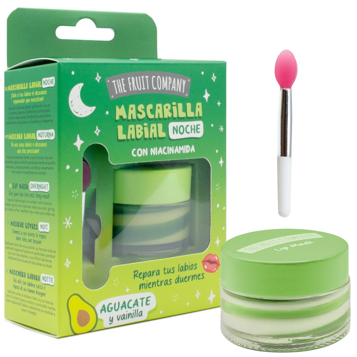 Mascarilla labial NOCHE - AGUACATE Y VAINILLA 12ml.